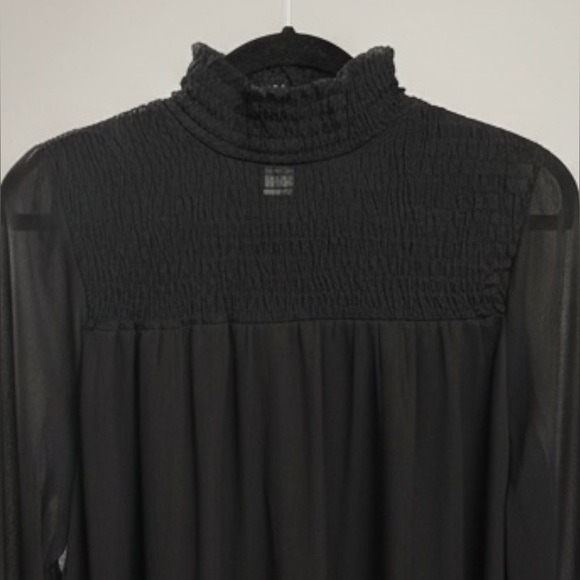 H&M Elegant Black Long Sleeve Dress - Picture 4 of 6